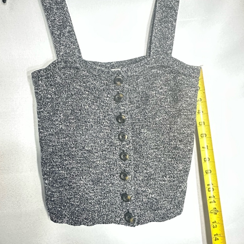 MADWELL Women's Gray Button-Down Top size XS pre owned Exellent condition - Picture 6 of 7